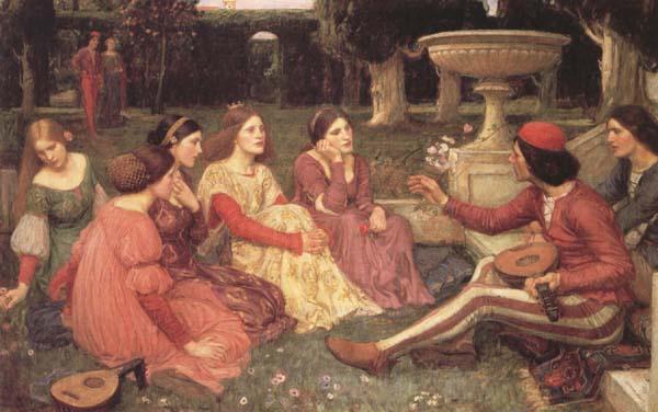 John William Waterhouse A Tale from The Decameron (mk41) France oil painting art